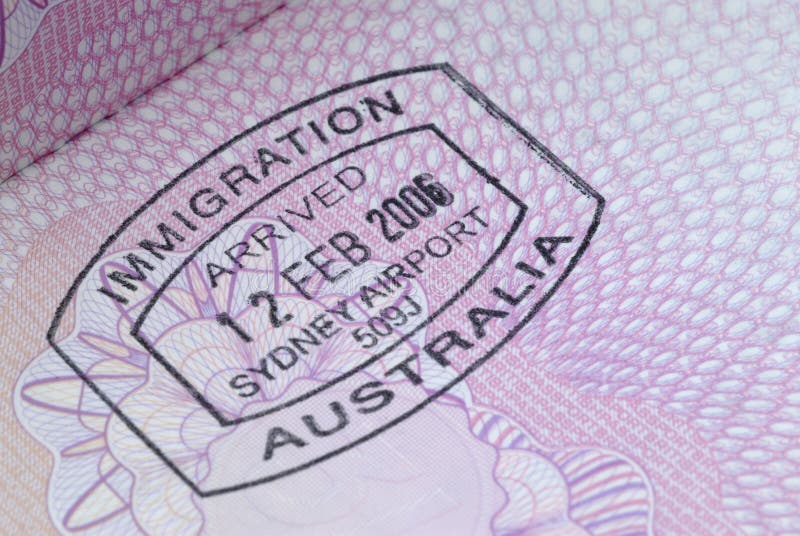 Australian Passport Immigration Stamp Photos - Free & Royalty-Free Stock Photos from
