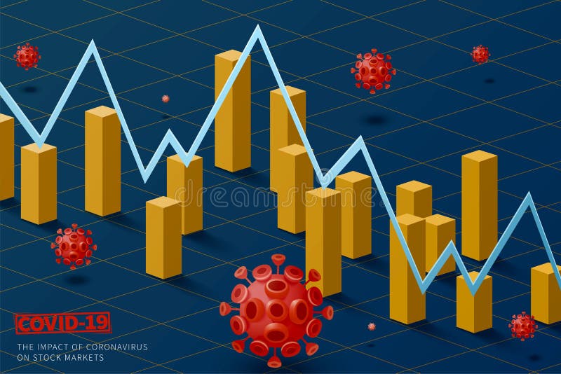 Concept of COVID-19 impact on global economy, with virus hitting the stock markets and economic growth worldwide. Concept of COVID-19 impact on global economy, with virus hitting the stock markets and economic growth worldwide