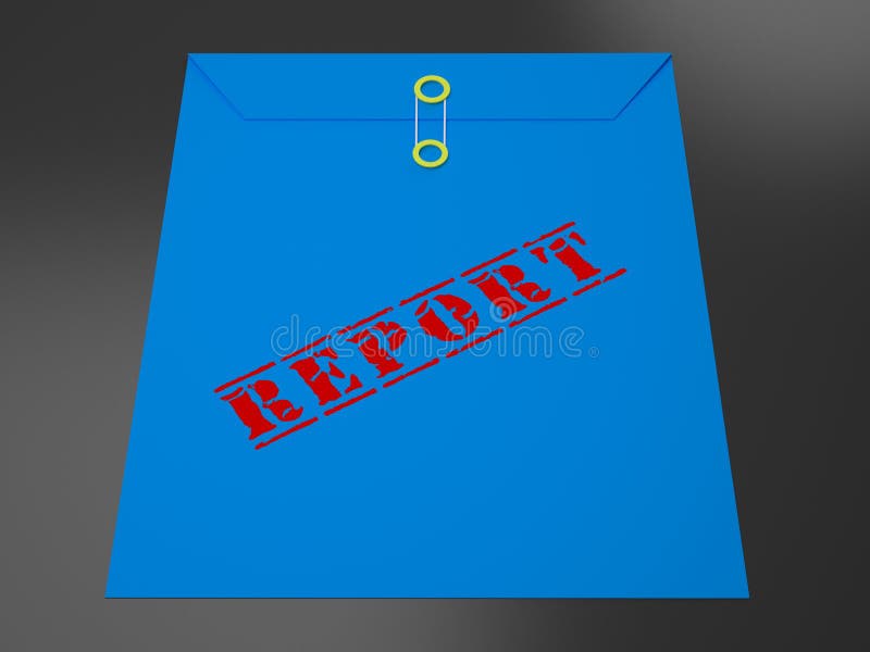 Impact Report Envelope Shows A Summary Or Writing Of Evidence And Results 3d Illustration. Business Data Or Political Information. Collusion illustration illustrations