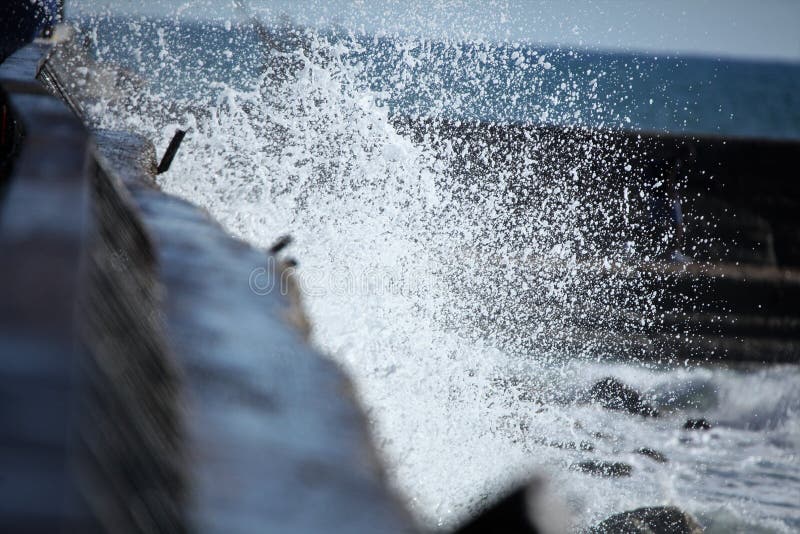 Impact Wave of the Sea Sunset Day Off Stock Photo Image of sunset
