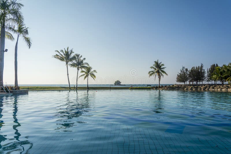 Imperial Hotel swimming pool, Brunei royalty free stock photos Imperial Hotel swimming pool, Brunei royalty free stock photos