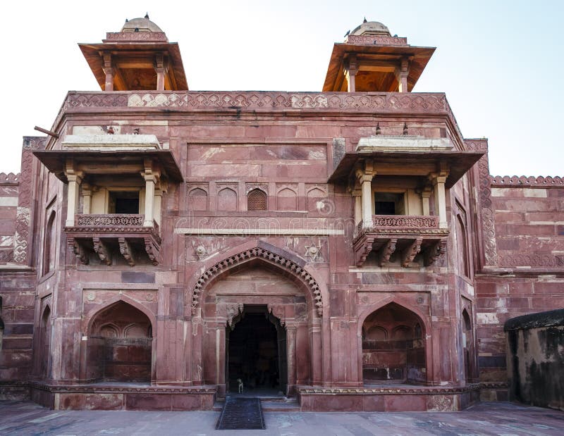 Imperial palace complex in Fatehpur Sikri, Agra, Uttar Pradesh, India, Asia