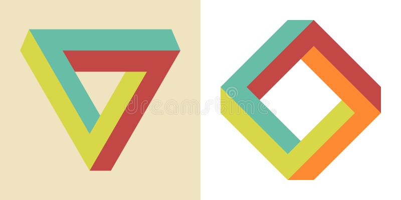 Optical Illusion Infinite Penrose Triangle Stock Vector Optical Illusion Infinite Penrose Triangle Stock Vector