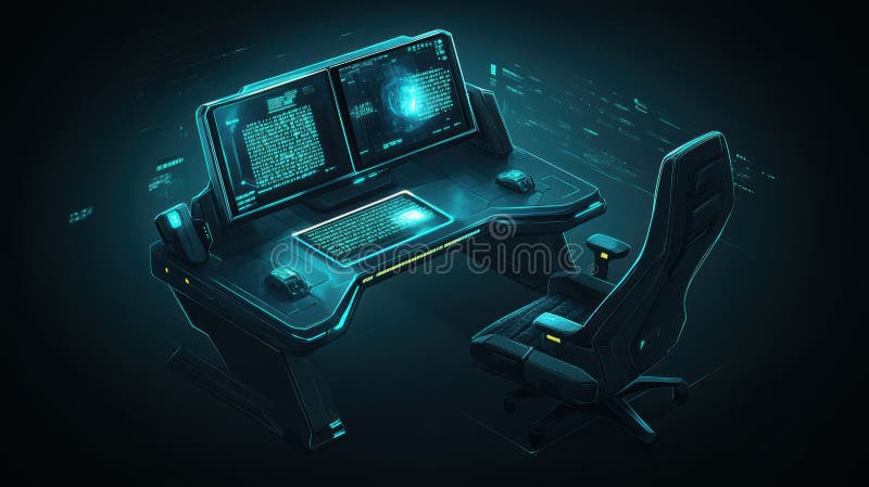 Impostazione dei videogame futuristici royalty illustrazione gratis