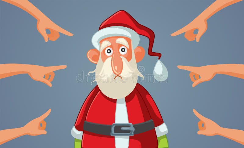 People Blaming Sad Santa Claus Vector Cartoon Illustration Stock Vector - Illustration of fraud, christmas: 232940668 People Blaming Sad Santa Claus Vector Cartoon Illustration Stock Vector - Illustration of fraud, christmas: 232940668