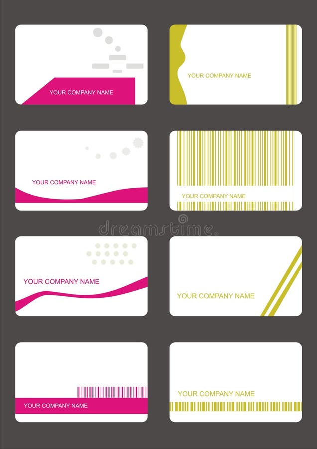 Annerisca I Biglietti Da Visita Bianchi Illustrazione Vettoriale