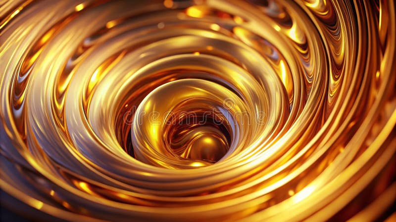 Impresionante fondo de vórtice dorado un diseño de remolinos de hojas de lujo para imágenes de primera calidad stock de ilustración