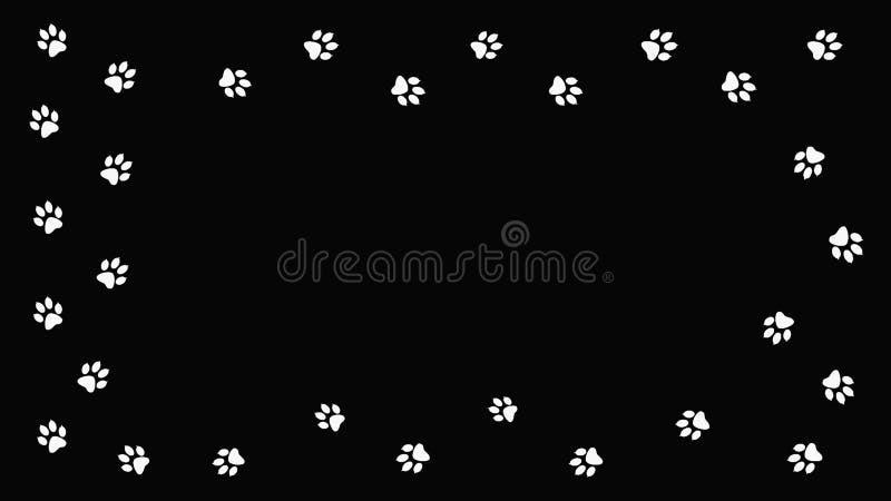 Impresiones de la pata del capítulo que caminan el animal libre illustration Impresiones de la pata del capítulo que caminan el animal libre illustration