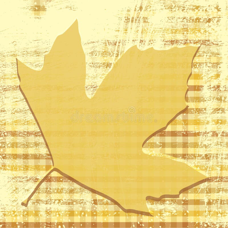 Impresión de la hoja del otoño ilustración del vector Impresión de la hoja del otoño ilustración del vector
