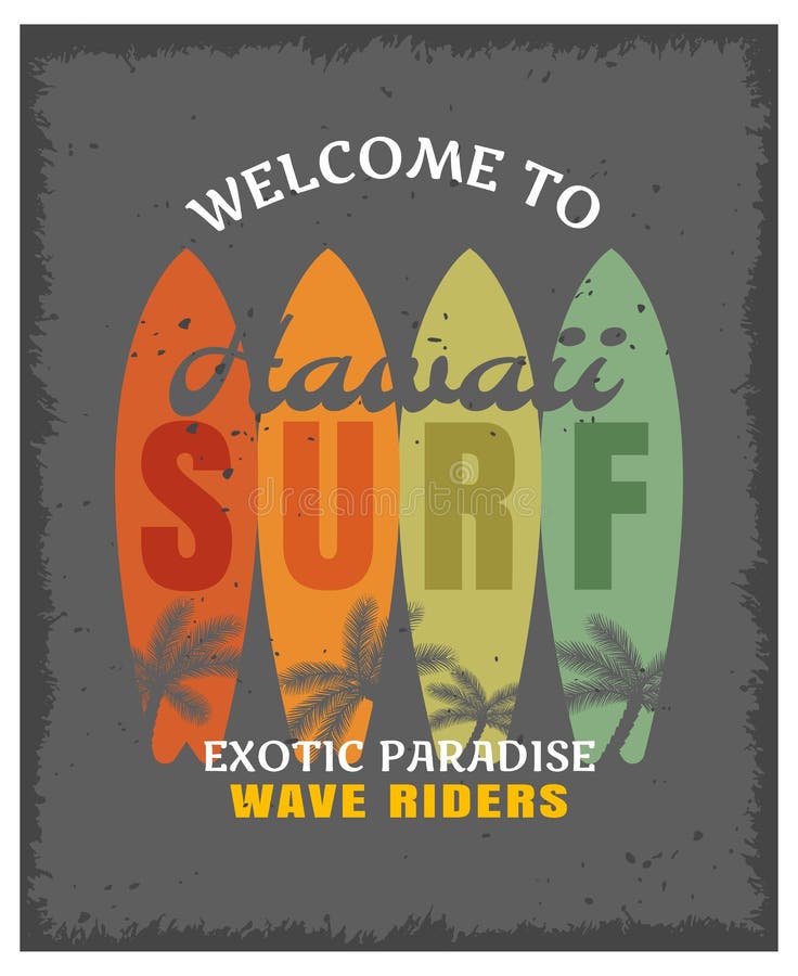 Impresión o cartel que practica surf libre illustration Impresión o cartel que practica surf libre illustration