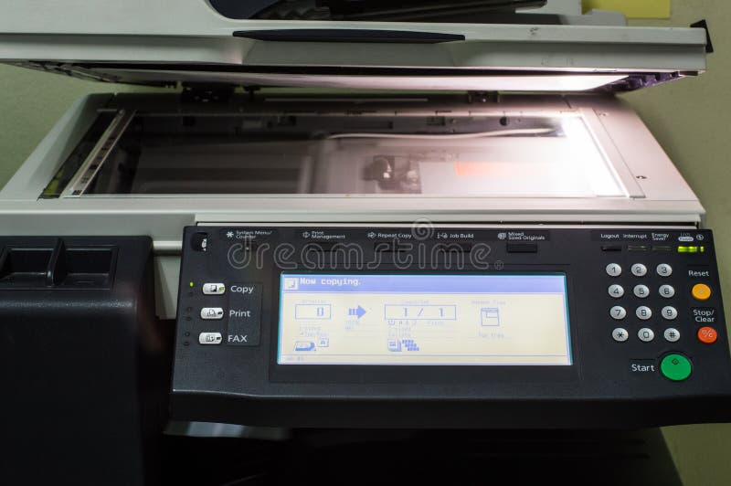 Multifunction printer Copy Print FAX in office. Multifunction printer Copy Print FAX in office