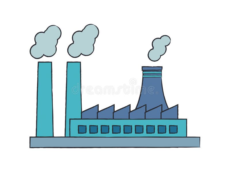 Modern logistic building of industrial factory and warehouse, vector illustration stock illustration Modern logistic building of industrial factory and warehouse, vector illustration stock illustration