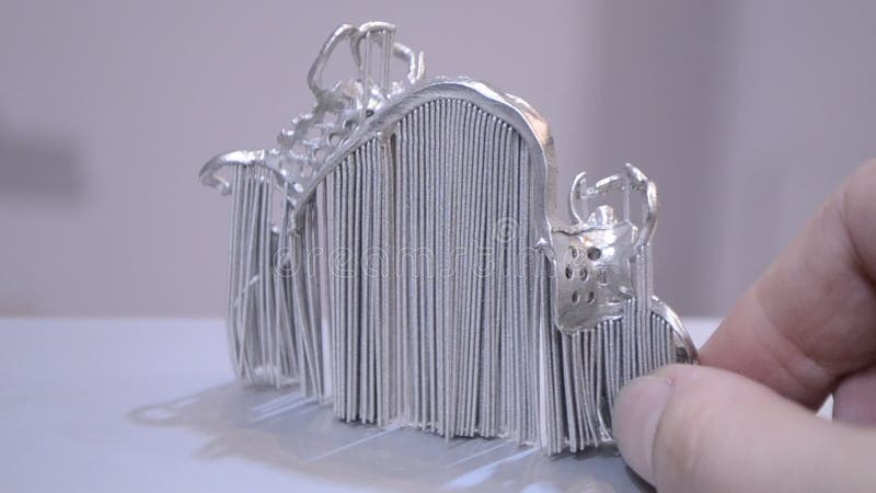 Impression moderne de l'imprimante 3D de poudre en m? tal clips vidéos