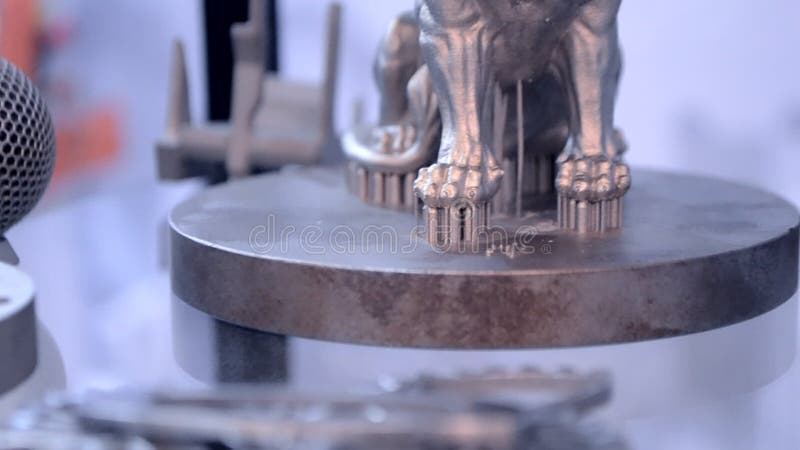 Impression moderne de l'imprimante 3D de poudre en m? tal banque de vidéos