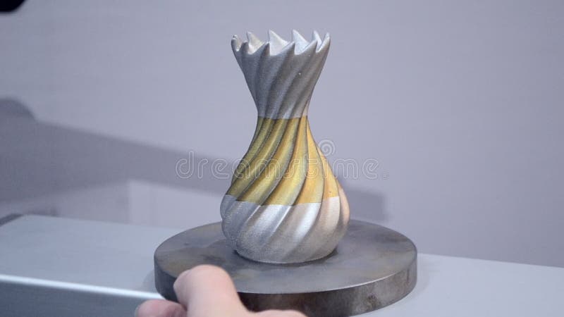 Impression moderne de l'imprimante 3D de poudre en m? tal banque de vidéos