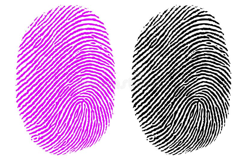 Impressione del pollice royalty illustrazione gratis Impressione del pollice royalty illustrazione gratis
