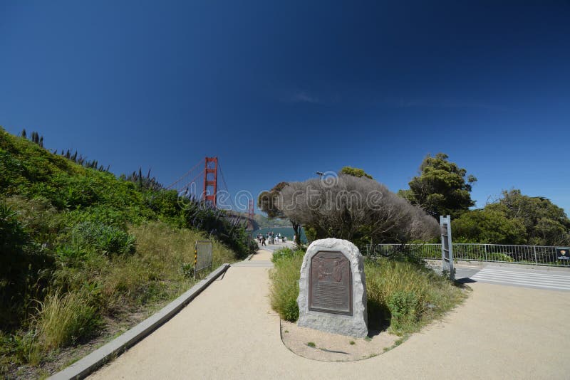 Impressions de golden gate bridge à San Francisco depuis le 2 mai 2017, la Californie Etats-Unis image stock Impressions de golden gate bridge à San Francisco depuis le 2 mai 2017, la Californie Etats-Unis image stock