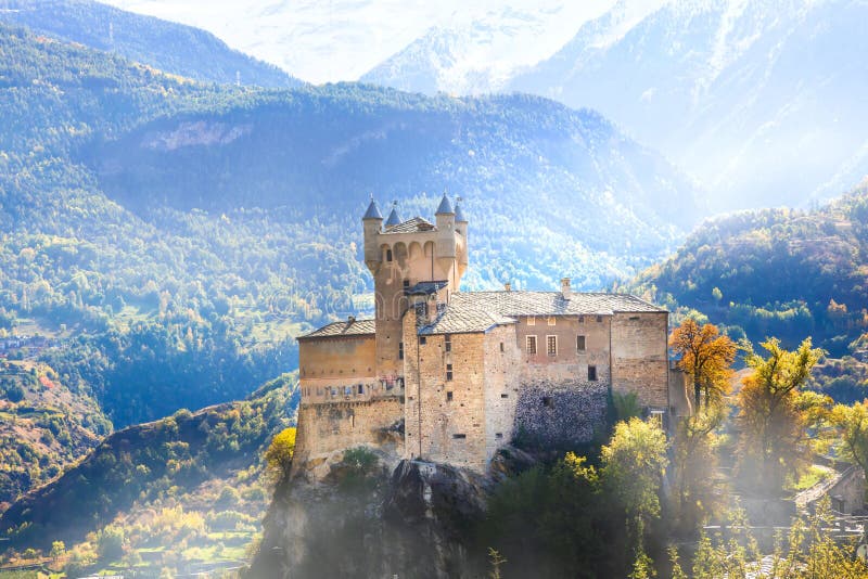 Medieval castles of Italy -Saint Pierre in valle d`aosta