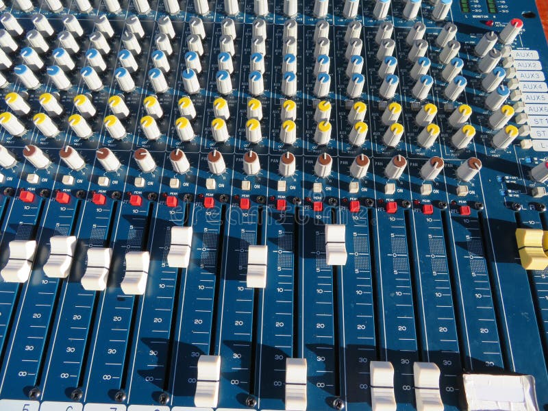 Impressive mixer with a lot of buttons and too many functions royalty free stock photo Impressive mixer with a lot of buttons and too many functions royalty free stock photo