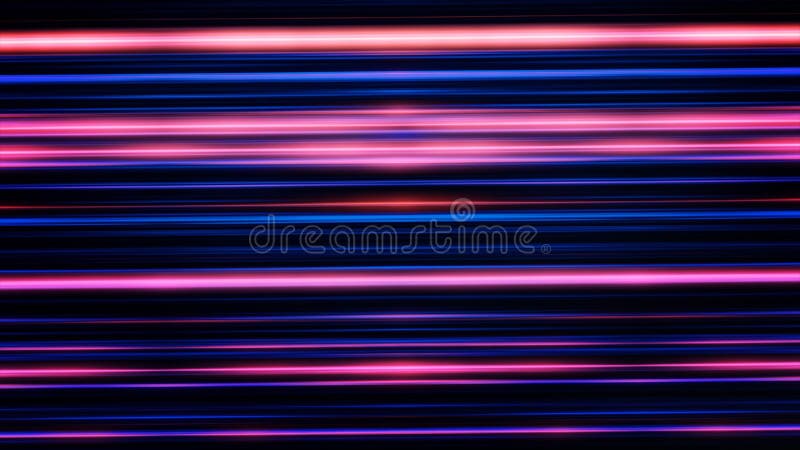 Impressive straight blue and red lines shining on the black background and rotating, seamless loop. Shimmering rays stock illustration Impressive straight blue and red lines shining on the black background and rotating, seamless loop. Shimmering rays stock illustration