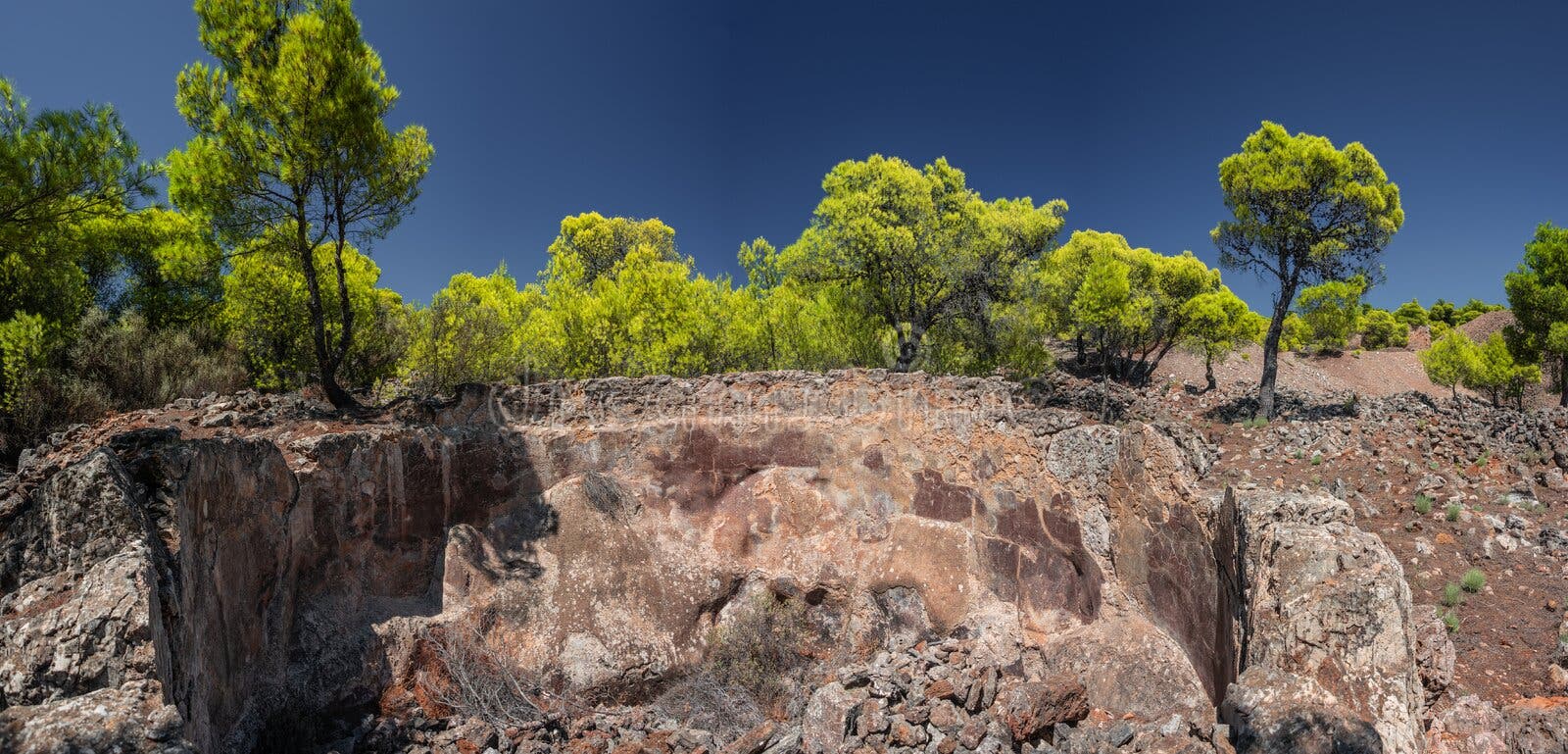 The Ancient Silver Mines Near Lavrion, Peleponnes, Greece Stock Photo -  Image of laurium, impressive: 162765752