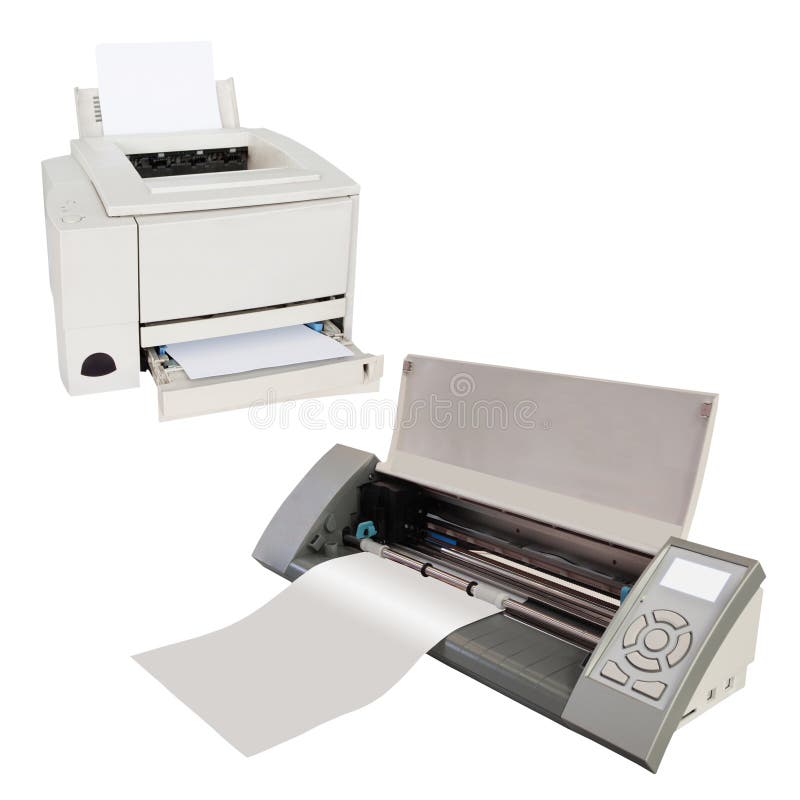 Printing machine isolated under the white background. Printing machine isolated under the white background