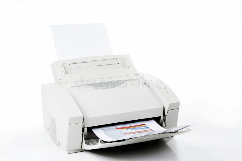 Printed sales reports on white background. Printed sales reports on white background