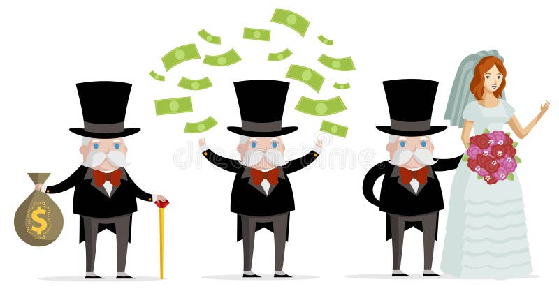 Rich Old Man Happy with Money Stock Vector - Illustration of cartoon, rich: 189245215 Rich Old Man Happy with Money Stock Vector - Illustration of cartoon, rich: 189245215