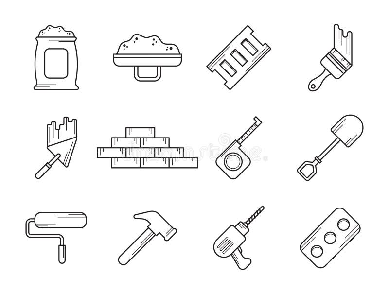Masonry Tools Clipart Images