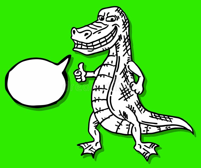 Cartoon dinosaur vector illustration