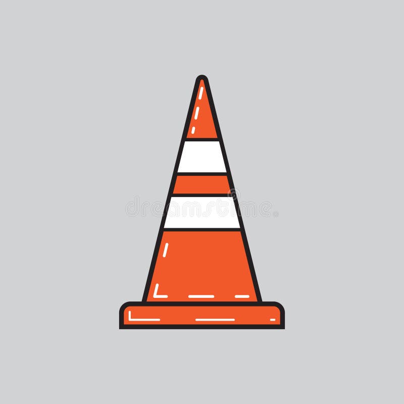 Traffic cone. Vector illustration decorative design. Traffic cone. Vector illustration decorative design