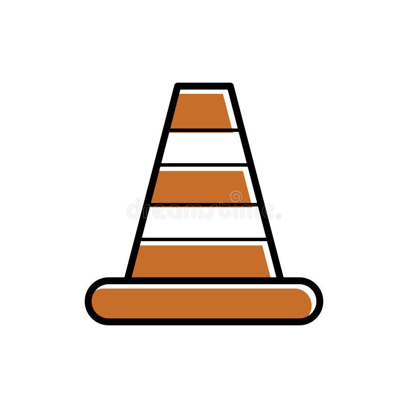 Traffic cone. Vector illustration decorative design. Traffic cone. Vector illustration decorative design