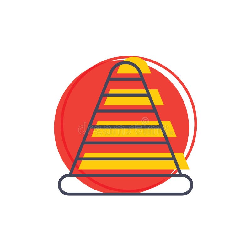 Traffic cone icon. Vector illustration decorative design. Traffic cone icon. Vector illustration decorative design