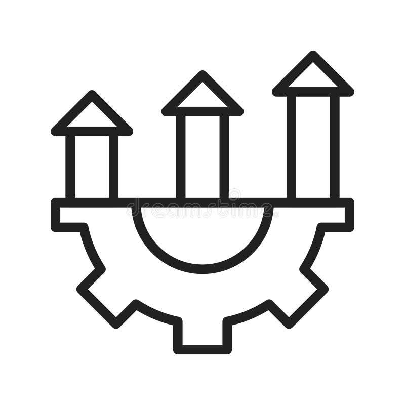 Improvement icon vector image. stock illustration