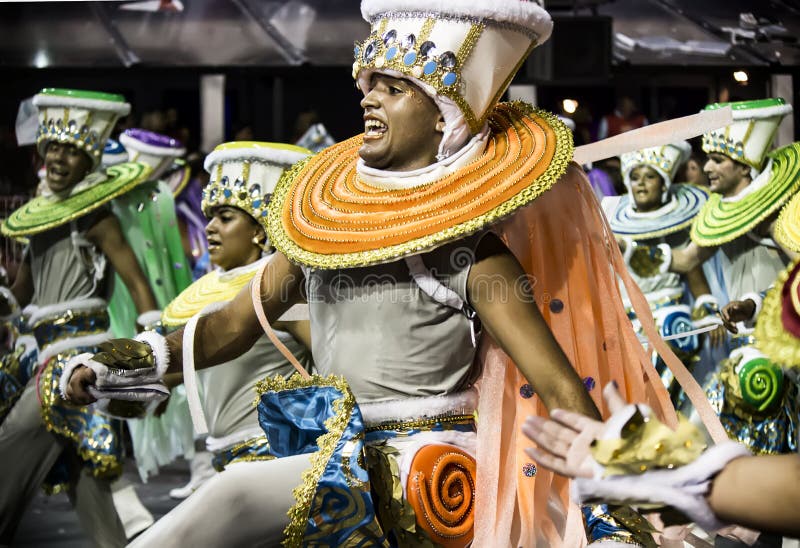 Império de Casa Verde - Carnaval - São Paulo, Brasilien 2015 arkivbilder Império de Casa Verde - Carnaval - São Paulo, Brasilien 2015 arkivbilder
