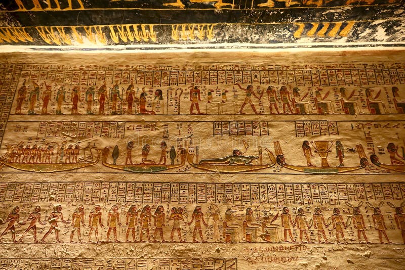 The Imydwat, Which Depicts the Story of Ra, Inside the Tomb of Rameses ...