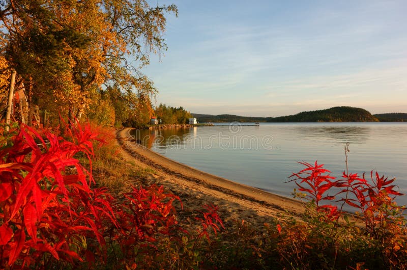 Inari lake, lapland