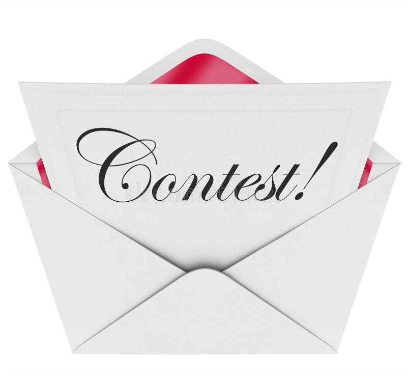 Contest word in script text on an invitation or entry form to invite you to play a game or take a challenge to compete for a prize or jackpot. Contest word in script text on an invitation or entry form to invite you to play a game or take a challenge to compete for a prize or jackpot