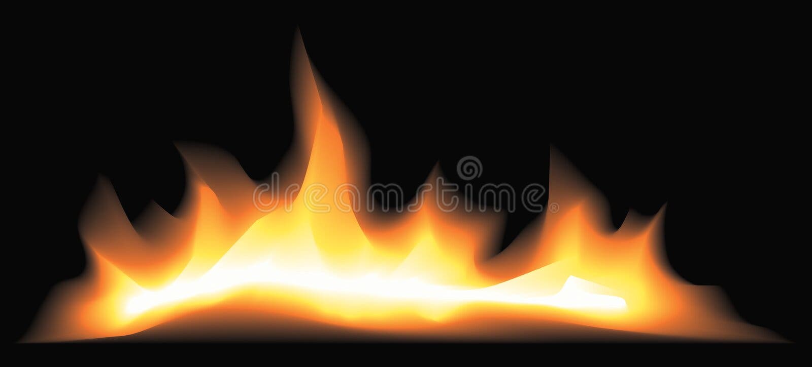 Gás Natural Queimando Chamas Azuis Ícones Luz Fogo Realistas Ícones imagem  vetorial de Seamartini© 490058738