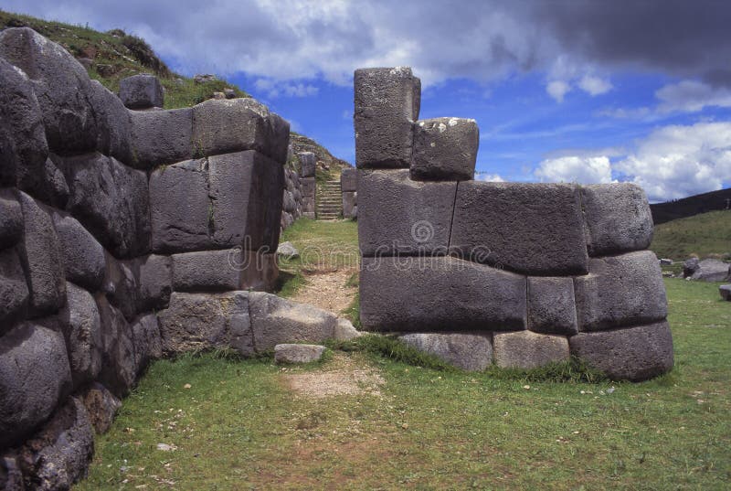 Inca ruins in Cuzco, Peru.