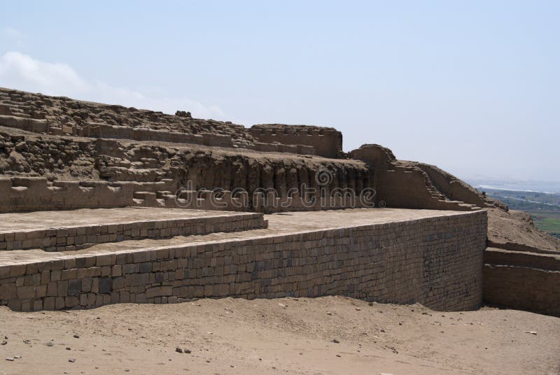 The incan Temple of the Sun in Pachacamac