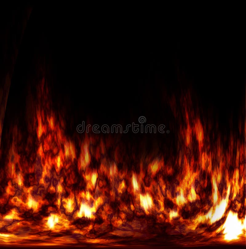 Incendie abstrait dans le four illustration libre de droits