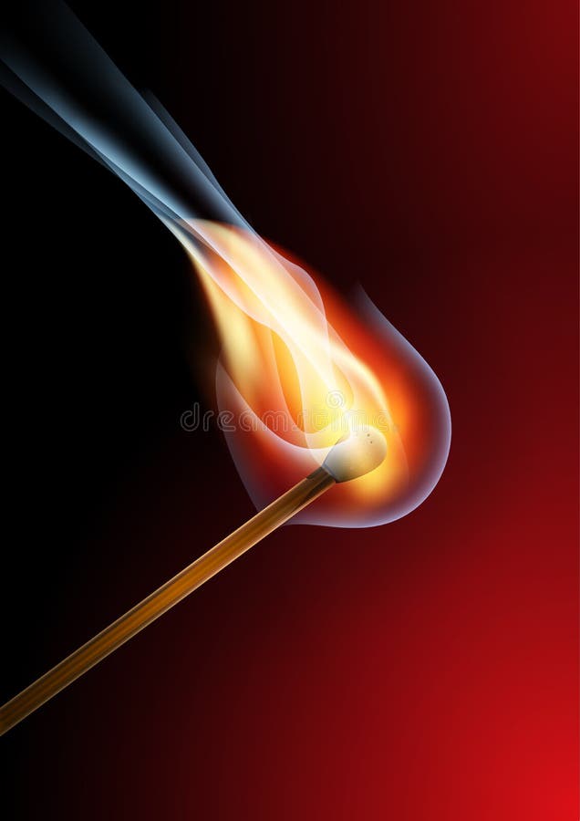 Incendie d'allumette illustration libre de droits Incendie d'allumette illustration libre de droits