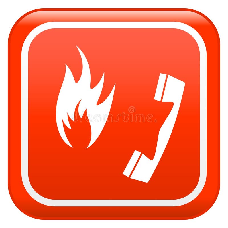 Incendiu de urgență royalty free illustration