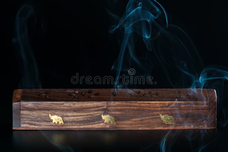 Incense box and smoke stock photo. Image of stick, incense 133962870