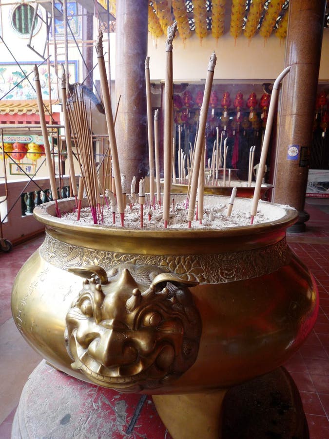 Incense Pot in Chinese Temple Stock Image Image of burner, faith