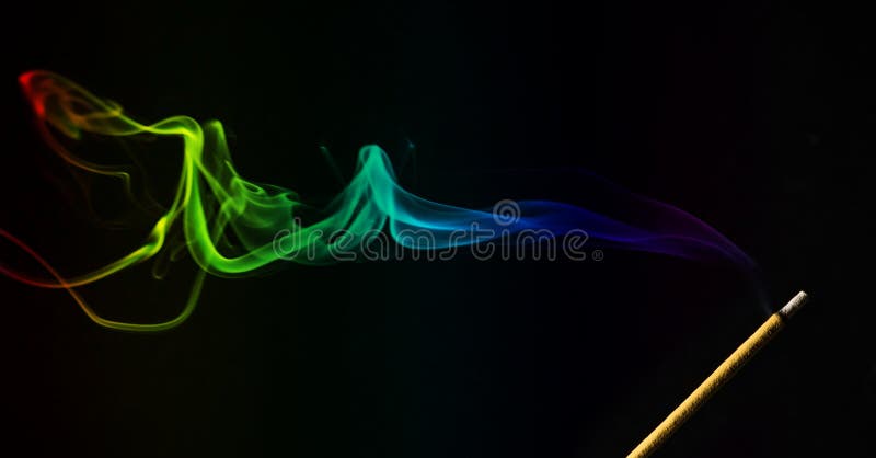 Incense smoke with stick stock photography Incense smoke with stick stock photography