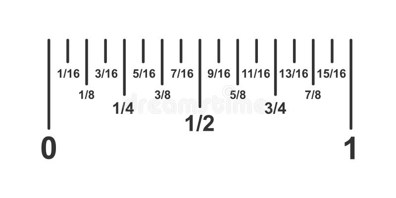 Ruler and Tape Measurement in Decimal and Fraction 