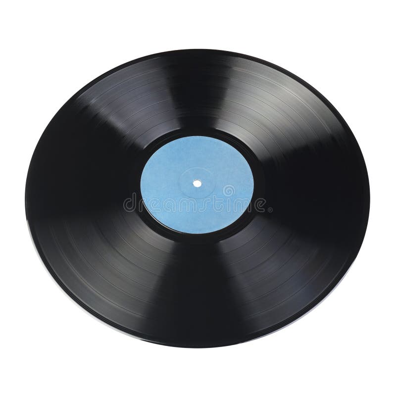 12inch Vinyl Record with Blank Label Isolated Stock Photo Image of