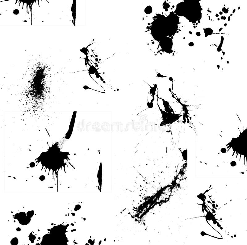 Inchiostro Splats illustrazione di stock Inchiostro Splats illustrazione di stock